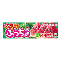 噗啾條裝軟糖 西瓜沙沙口感 10粒 UHA｜ぷっちょスティック シャリっとすいか