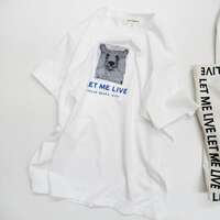 【ANGE IN DISGUISE】LET ME LIVE 北極熊印花T恤 ｜ANGE IN DISGUISE プリントTシャツ LET ME LIVE