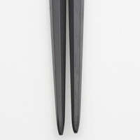 江戶木箸 極上七角削筷 縞黑檀 稀有職人手作 大24／小22cm｜江戸木箸 極上七角削り 縞黒檀