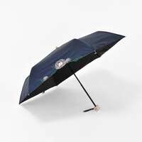 BLACK COATING UV PARASOL mini 毛莨花刺繡 晴雨兼用 折疊傘｜晴雨兼用 ラナンキュラスミニ傘