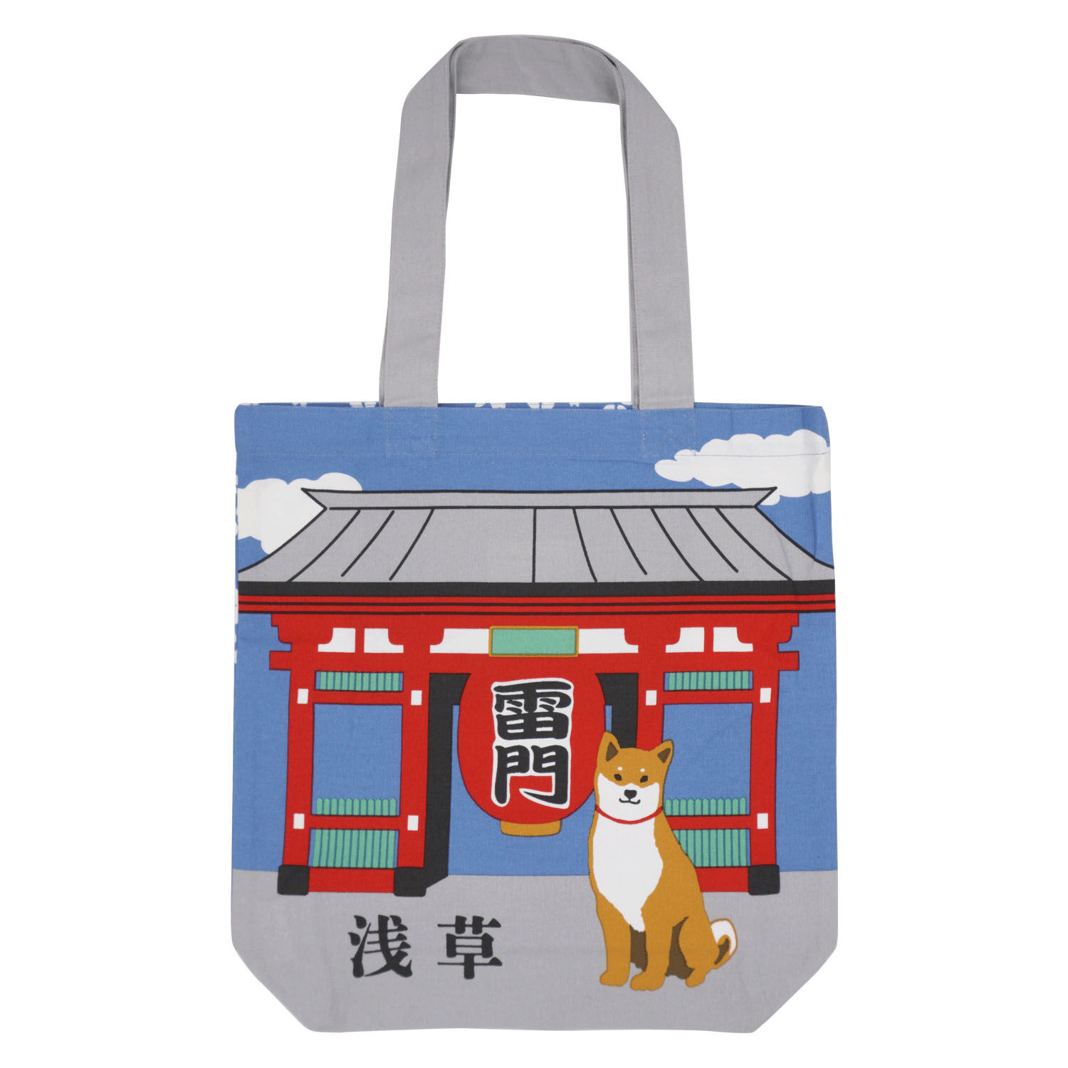 柴犬柴田 日本風景A4托特包 39×38cm 10款｜A4トート ご当地しばたさん