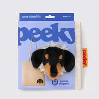 動物探頭帆布托特包 39.5×39cm A4可放【SUCK UK】｜SUCK UK Peeky トートバッグ