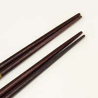 日本製葛飾北齋神奈川沖浪裏對筷 天然木 23cm＋21cm｜北斎 浪裏 ペア箸セット