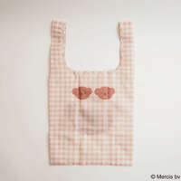 Miffy 格紋環保購物袋 S 波里斯款 可收進內袋 30×54cm｜ミッフィー BRUNA CHECK ショッピングバッグ S ボリス