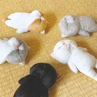 日本角色雜貨變身貓咪長棒造型收藏公仔 黑棒款｜棒になったねこ ブラック