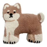 柴犬造型毛線刺繡抱枕 44×42×5cm 側面全身靠墊｜クッション 柴犬