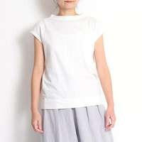【LAITERIE】USE天竺法式袖中領T恤 日本製 ｜LAITERIE USE天竺 フレンチミドルネックTシャツ