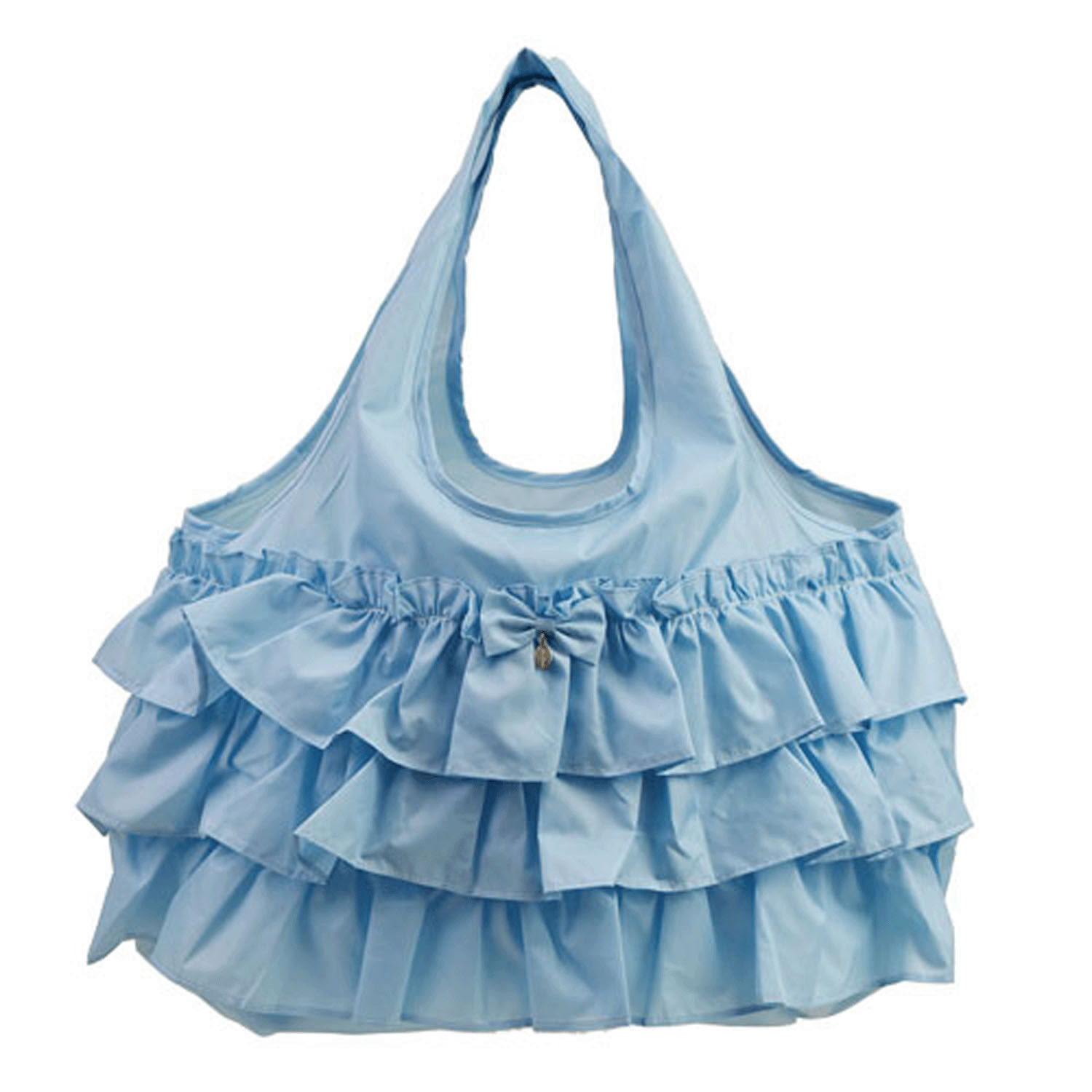 荷葉邊環保購物袋 小號 48×44cm 9色【LA LUICE】｜LA LUICE フリルエコバッグ 小
