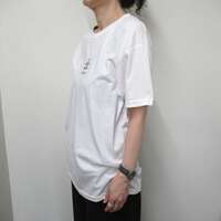 【ANGE IN DISGUISE】托特包圖案印花T恤 白色 ｜ANGE IN DISGUISE プリントTシャツ "トートバッグ"