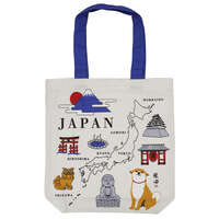 柴犬柴田 日本風景A4托特包 39×38cm 10款｜A4トート ご当地しばたさん