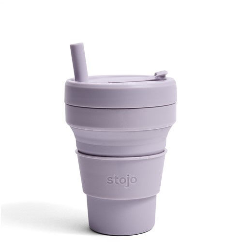 stojo 摺疊矽膠隨行杯 Jr. CUP 250ml 附吸管 四色可選｜Jr．CUP 250ml