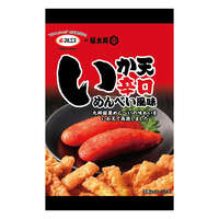 日本魷魚天婦羅酥片 辣味明太子煎餅風味 28g｜いか天 辛口めんべい風味