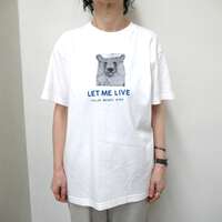 【ANGE IN DISGUISE】LET ME LIVE 北極熊印花T恤 ｜ANGE IN DISGUISE プリントTシャツ LET ME LIVE