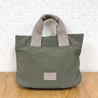 羊皮提把尼龍托特包 30×24cm 撥水【ONE PAIRED】｜ONE PAIRED（ワンペアード） ナイロン×羊革トートバッグ