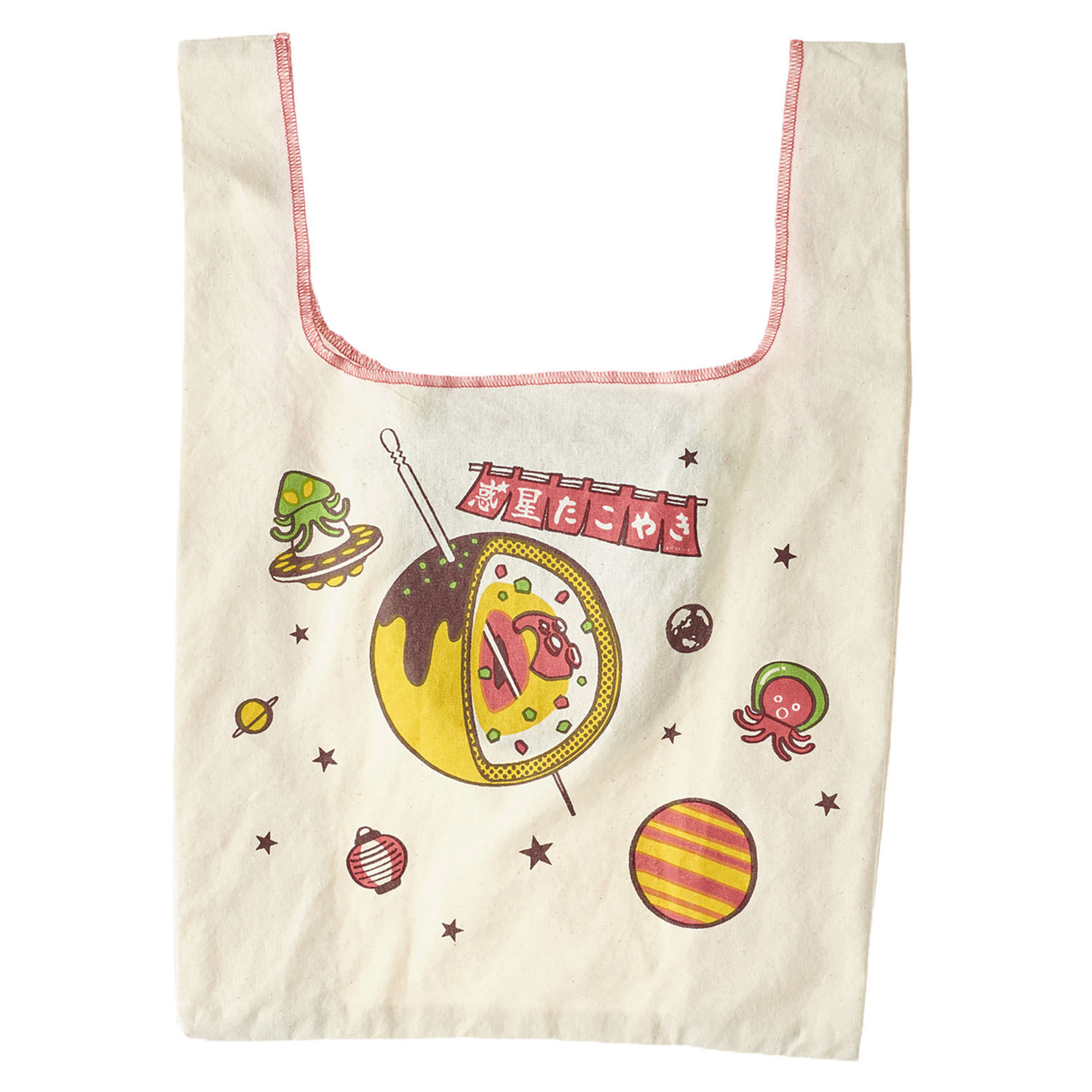 趣味圖案 迷你市集購物袋 29×28cm 側寬12cm 棉 18款｜ミニマルシェバッグ