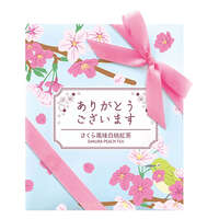櫻花白桃紅茶茶包3入 謝謝您訊息包裝 感謝小禮｜さくら風味白桃紅茶ティーバッグ3P 「ありがとうございます」
