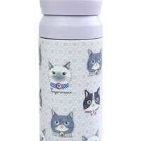 パーラーすずらん堂 提把不鏽鋼保溫保冷杯 M號 350ml 霧面手繪插畫 3色｜パーラーすずらん堂 ステンレス製ハンドル付きタンブラーM