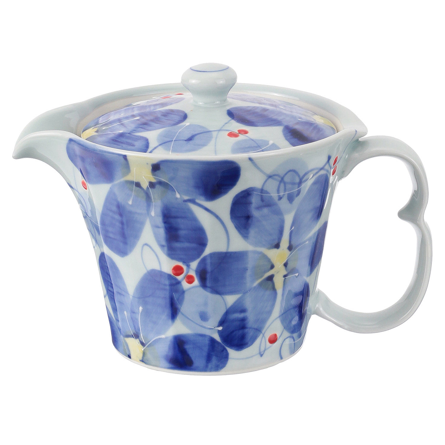 波佐見燒 大輪花U型茶壺 寬口好洗 大濾網 約370ml 日本製|大輪花Uポット