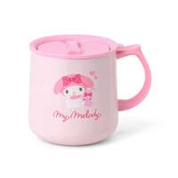 Sanrio 美樂蒂 附蓋不鏽鋼保溫保冷馬克杯 飲口蓋 約360ml｜マイメロディ 蓋付きステンレスマグ