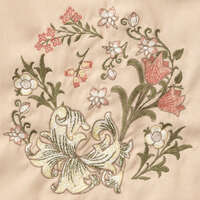 威廉莫里斯 立體刺繡燈芯絨托特包 40×37cm【Jubilee】｜立体刺繍トートバッグ ウィリアム・モリス柄