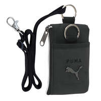 PUMA 3WAY零錢包 票卡夾 鑰匙包 可調背帶 黑／海軍藍｜PUMA コイン＆パスケース