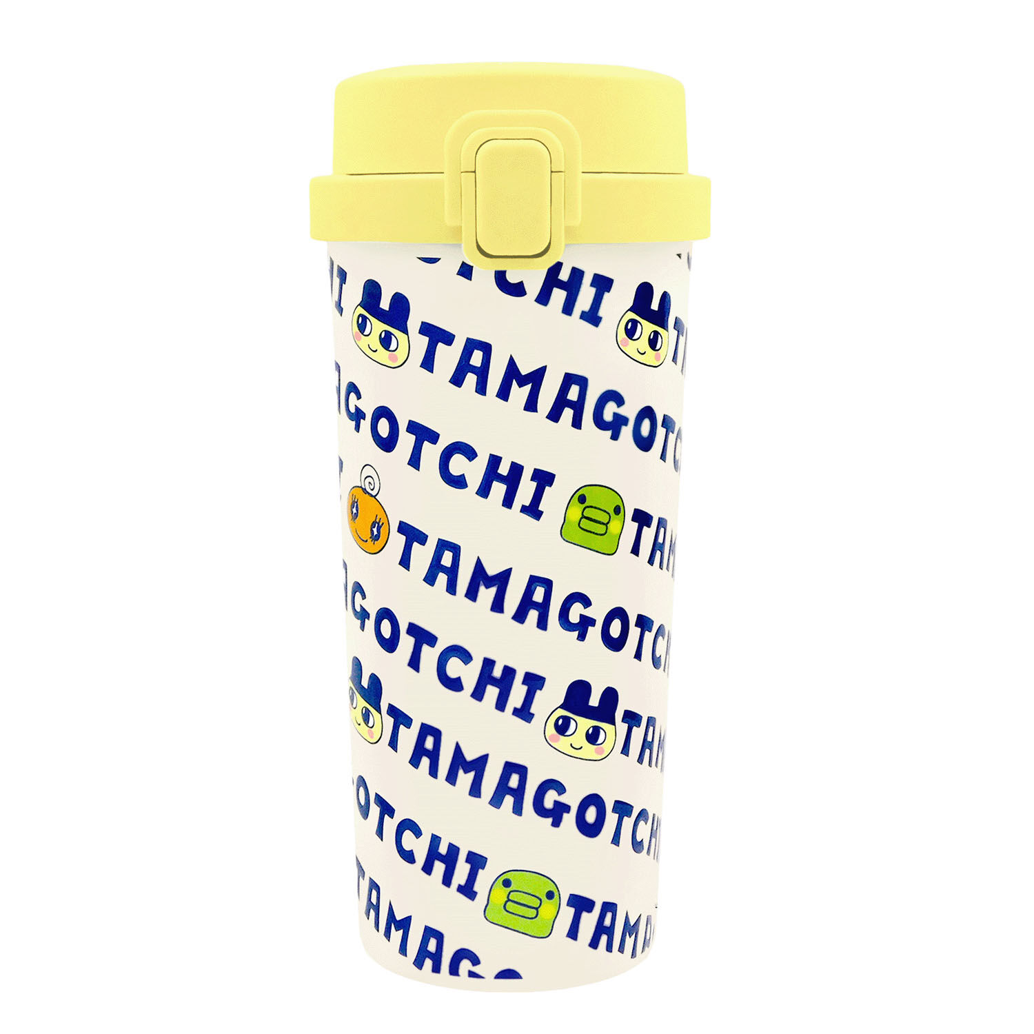 Tamagotchi 塔麻可吉一鍵彈蓋保溫保冷隨行杯 480ml 英文字款｜たまごっち ワンプッシュタンブラー 480ml レタリング