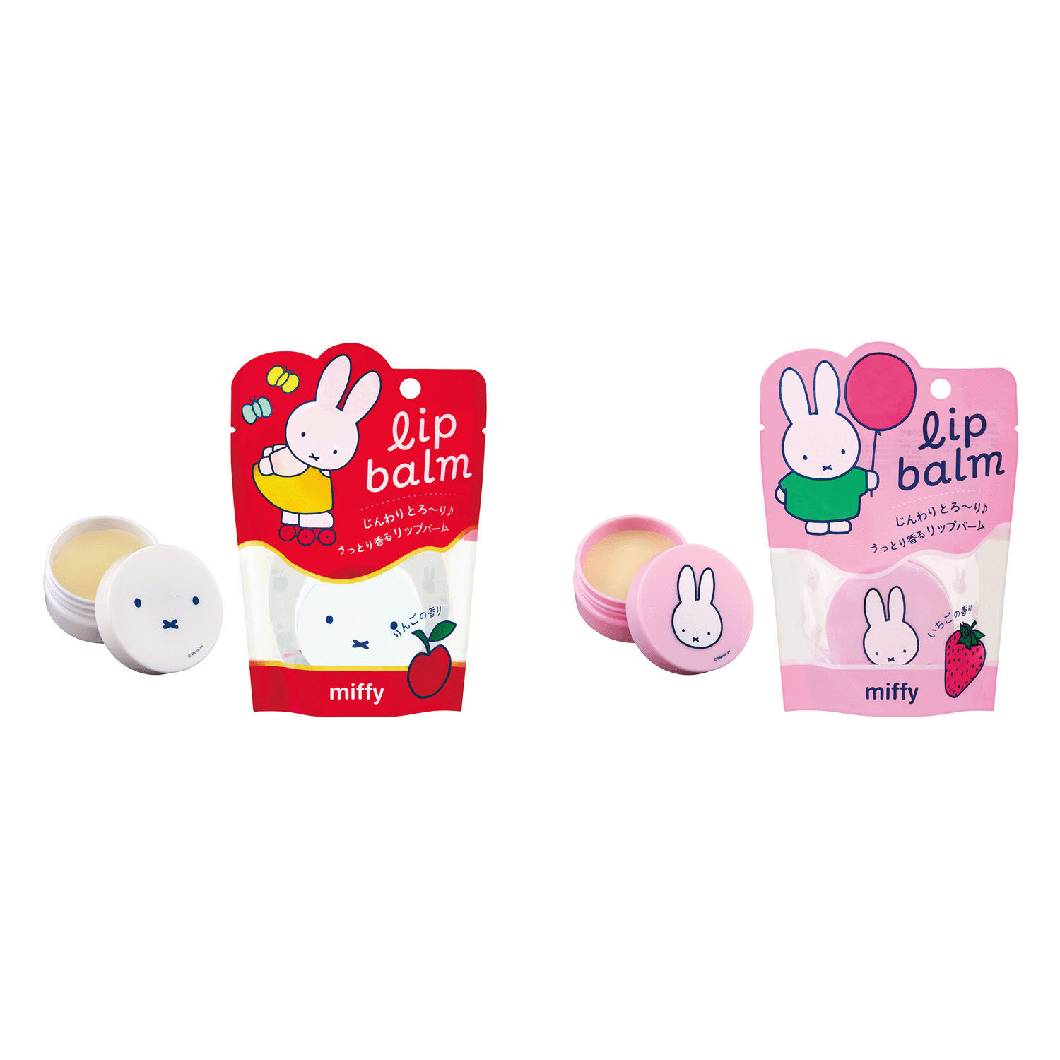 Miffy 米飛兔 水果香護唇膏 乳油木果脂 荷荷巴油 20g｜DJBミッフィー リップバーム