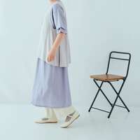 接觸涼感嫘縈麻拼接純棉羅紋長版洋裝 衣長117cm cloudnine｜接触冷感カットワンピース