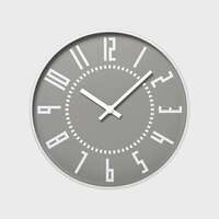 Lemnos eki clock 掛鐘（Gray 灰色）