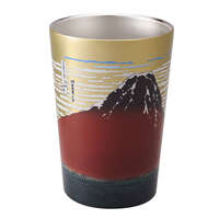 日本傳統圖案不鏽鋼真空保溫杯 460ml 大浪 紅富士 招財貓 達摩｜日本伝統文化タンブラー