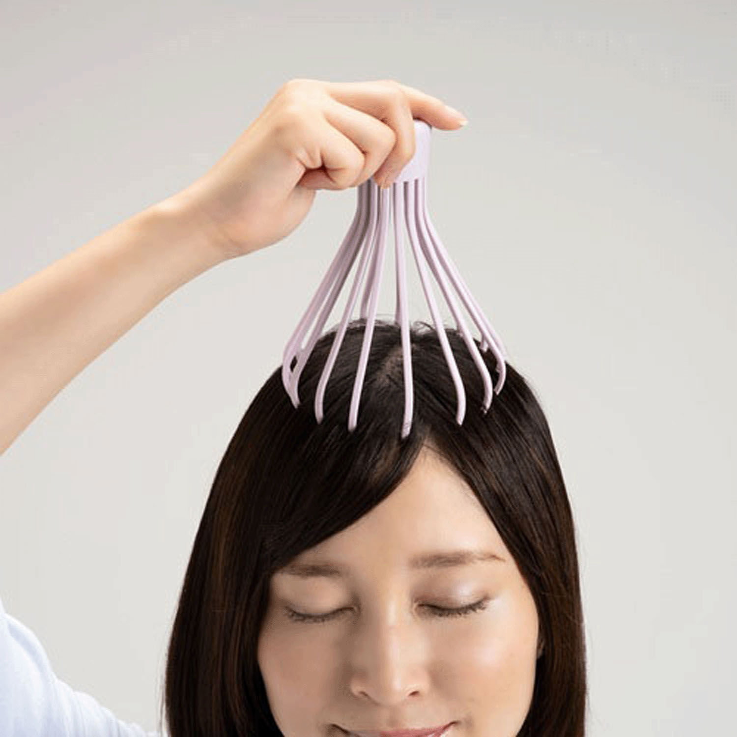 頭皮按壓器 16根柔軟細突起 壓與拉兩種手感 36g 日本製｜ツボゾワット