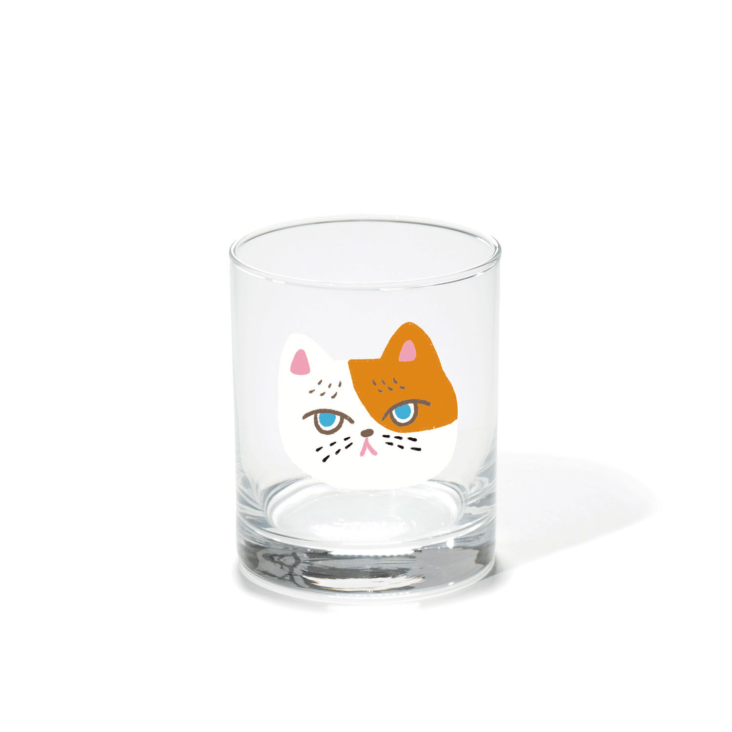 慵懶貓咪玻璃杯 四款毛色 可微波可洗碗機 日本製｜アンニュイグラス 4CAT
