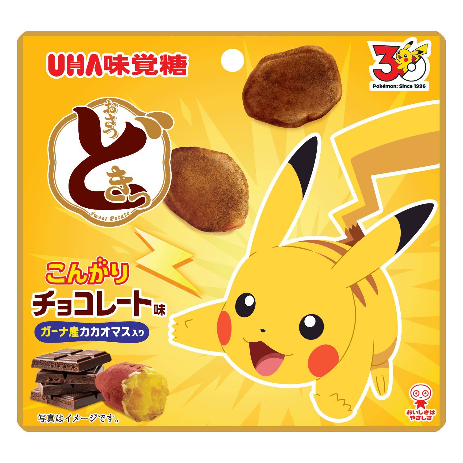 地瓜零食 寶可夢版 烤巧克力口味 站立包
