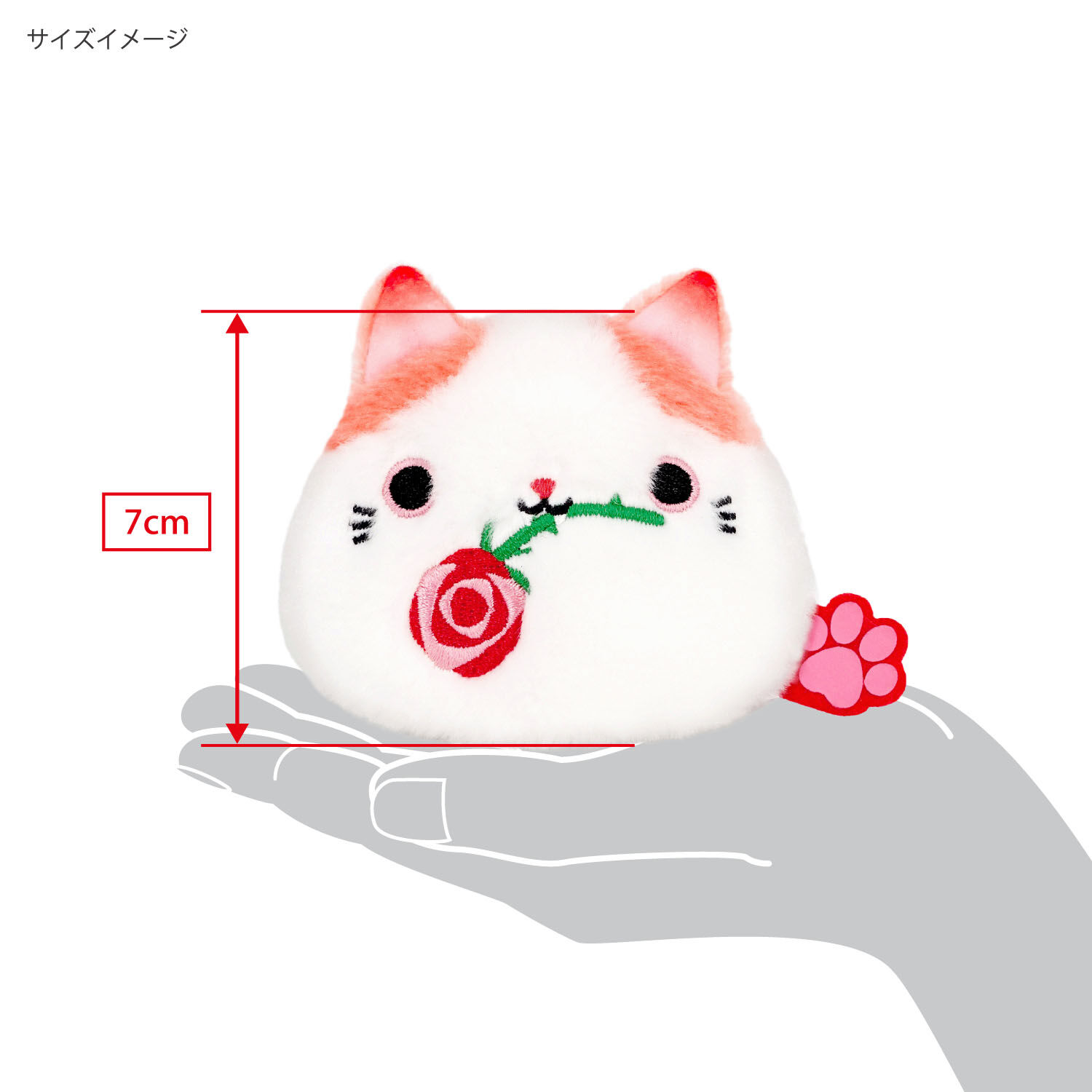 花貓糰子 玫瑰｜日本角色・療癒小物・日本直送