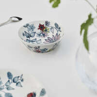 ARABIA Runo Summer Ray 藍花瓷碗 13cm｜【ARABIA】ルノサマーレイ ボウル 13cm