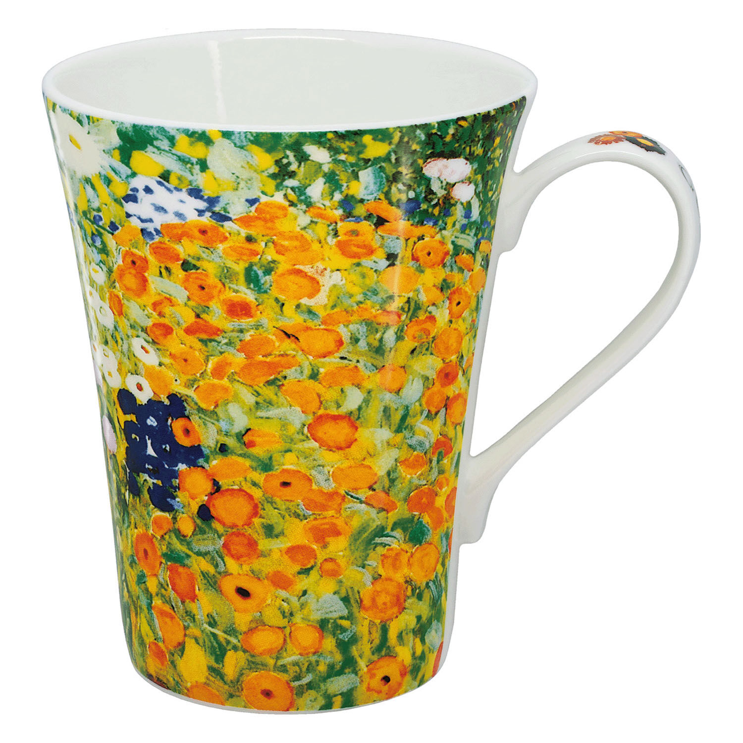 名畫骨瓷馬克杯 喇叭口杯型 梵谷莫內克林姆 380ml 12款｜名画マグカップ