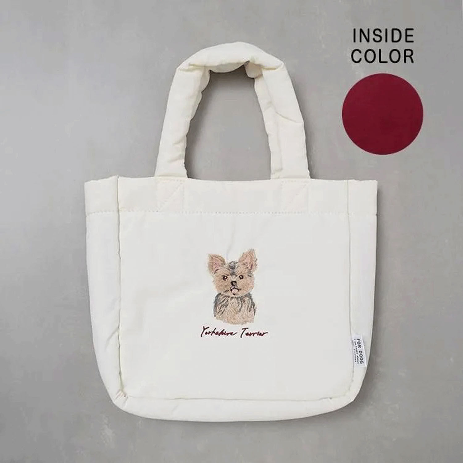 狗狗刺繡吊飾 輕量尼龍迷你托特包 15犬種｜ドッグ トートバッグ
