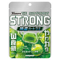 日本超硬彈嚼感軟糖 白葡萄氣泡風味 70g KANRO｜ザ・ストロンググミ マスカットソーダ