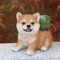 WooBia 坐姿犬貓造型花器 七款可選 背部植栽凹槽｜お座りプランターシリーズ 子犬・子猫