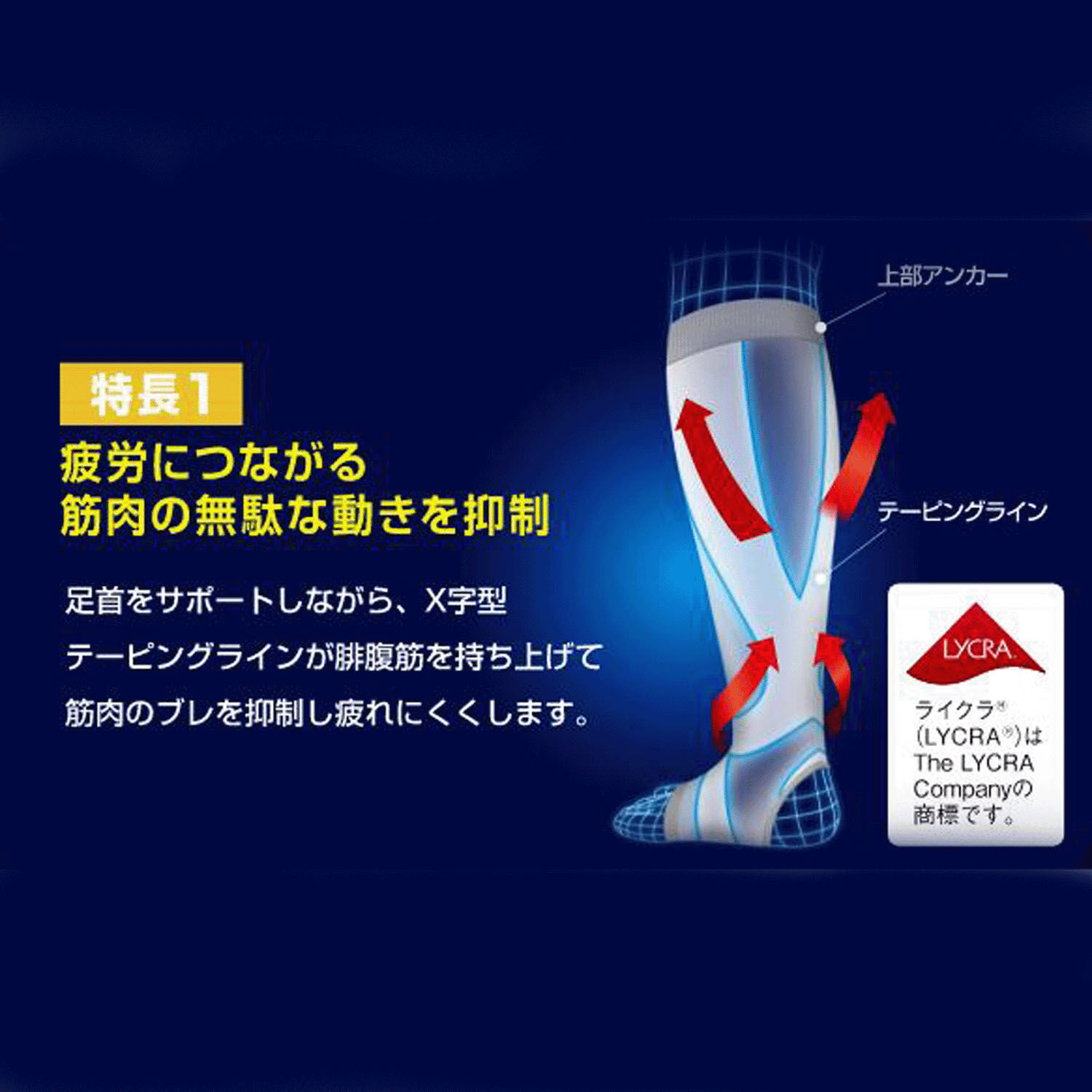小腿套 M尺寸 2片入 左右腳通用 X型織線 吸濕排汗｜バンテリンコーワリカバリー カーフスリーブ コスモブラック M