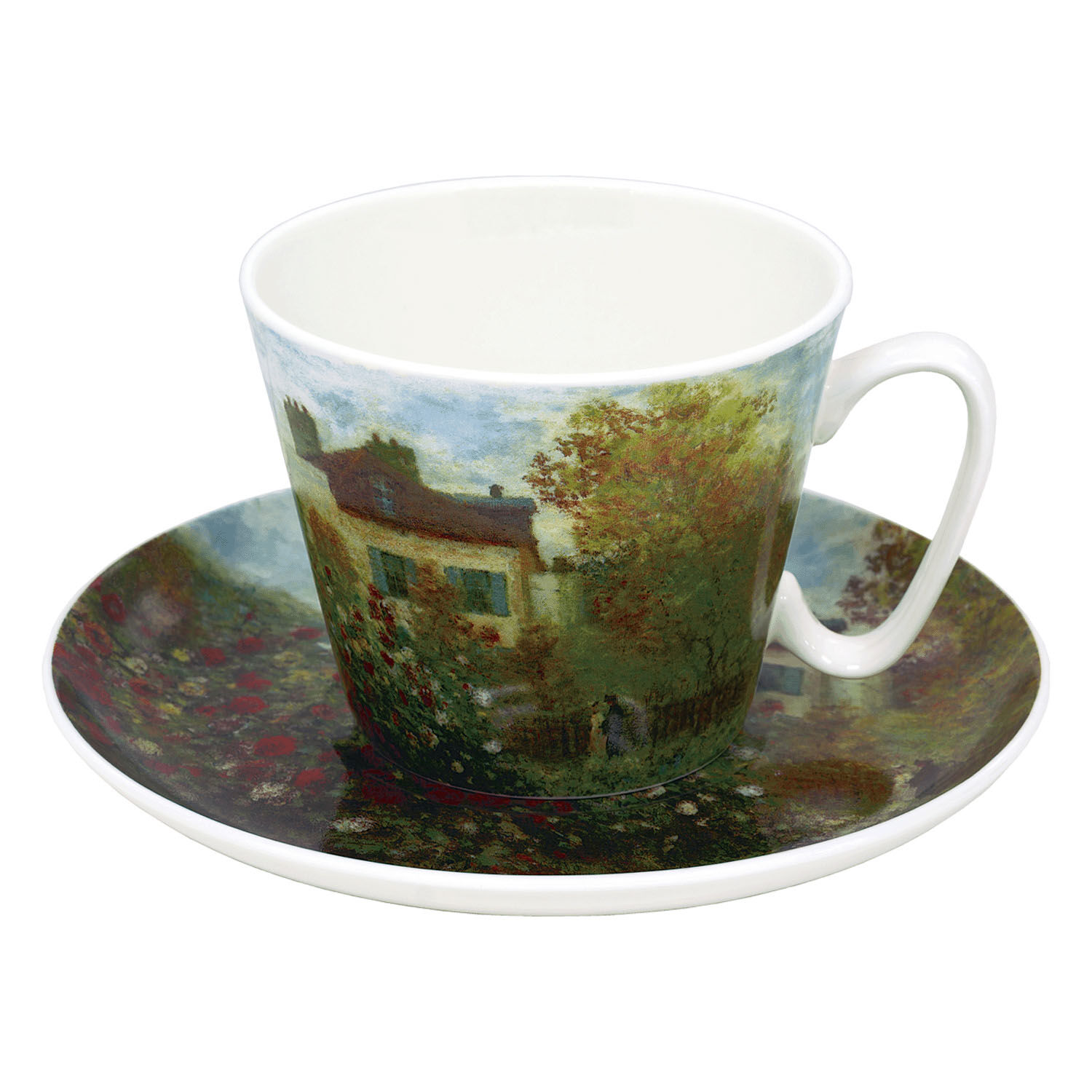 名畫骨瓷咖啡杯盤組 梵谷莫內克林姆 250ml 9款｜名画カップ＆ソーサー