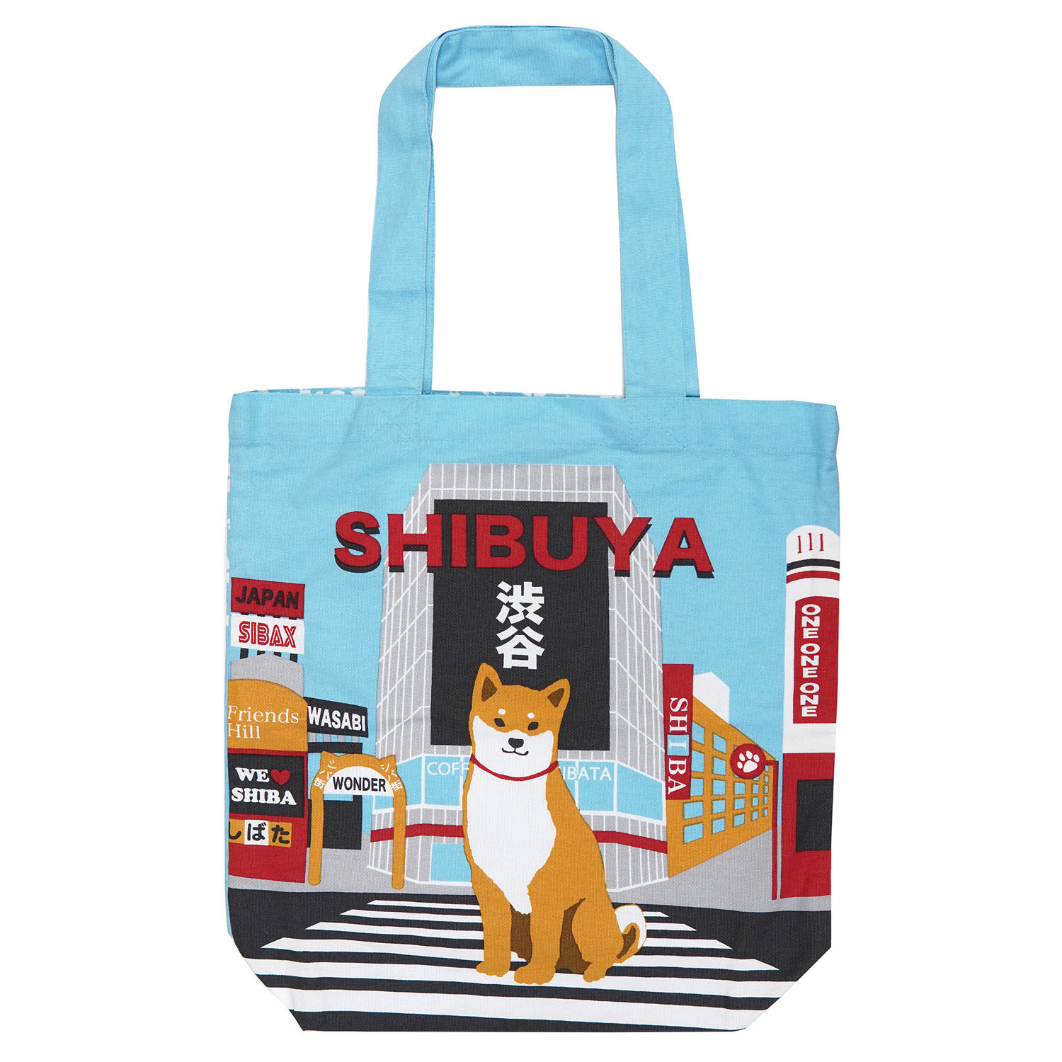 柴犬柴田 日本風景A4托特包 39×38cm 10款｜A4トート ご当地しばたさん