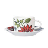 ARABIA Runo Summer Ray 杯盤組 藍色花卉 280ml｜【ARABIA】ルノサマーレイ カップ＆ソーサー