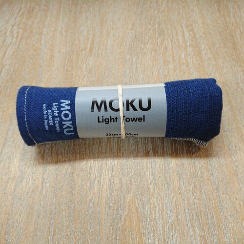 MOKU 輕薄速乾毛巾 M號 深藍色 33×100cm