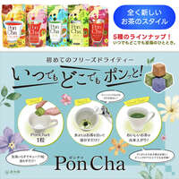 Poncha 凍乾水果茶方塊 5種水果風味 冷熱水即溶10粒 日本製｜Poncha（ポンチャ）ミックスフルーツティー