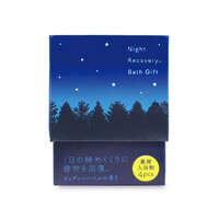 藥用碳酸入浴錠 星夜森林木質香 40g×4錠 單一香味｜薬用入浴剤 星今宵バスタブレット 4Pセット