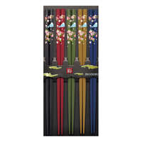 日本製富士山櫻花客用筷 5雙組 乾漆 天然木 22.5cm｜客用箸 乾漆富士桜