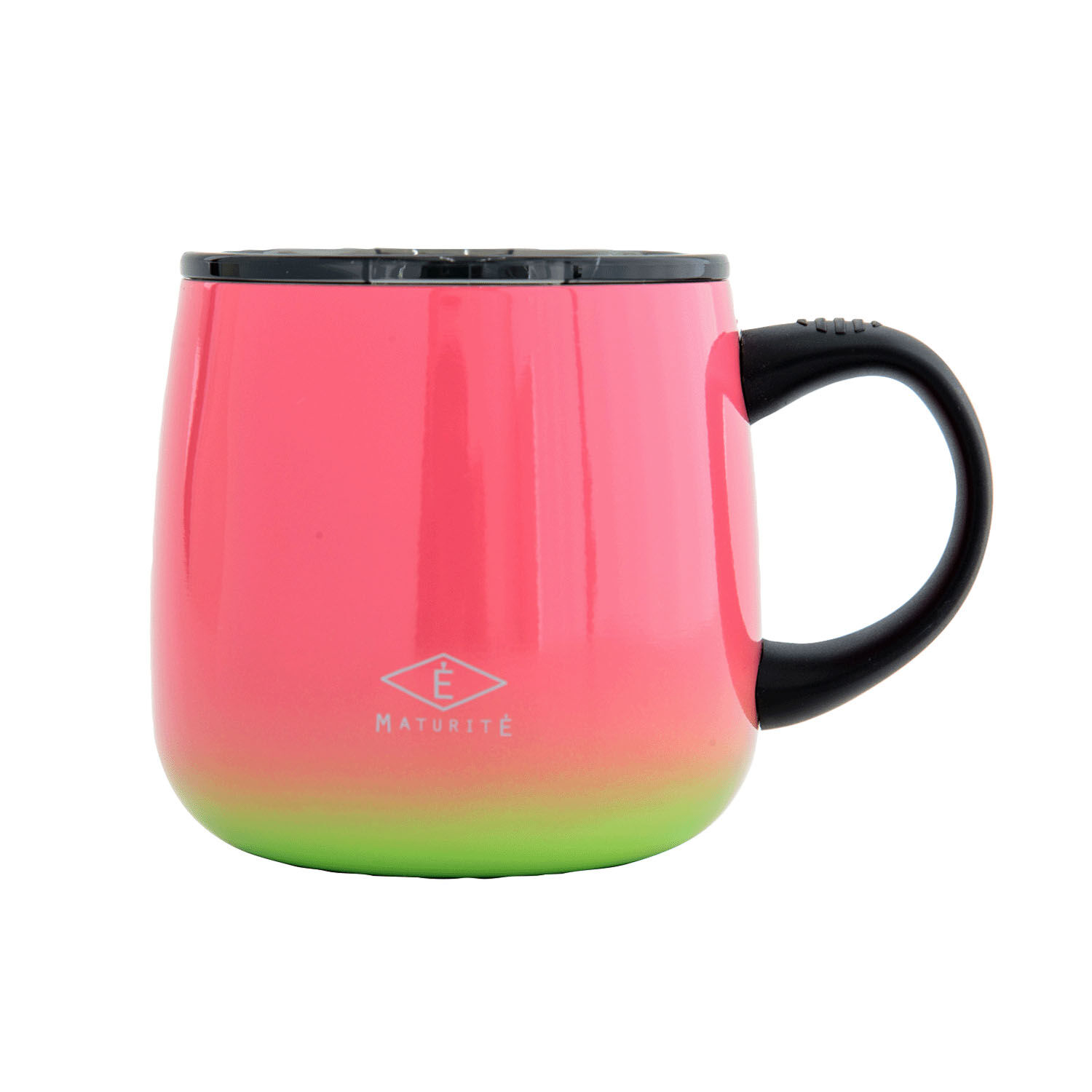 果園漸層色 真空斷熱不鏽鋼馬克杯 附透明滑蓋 400ml｜オーチャード 蓋つきステンレスマグマグ