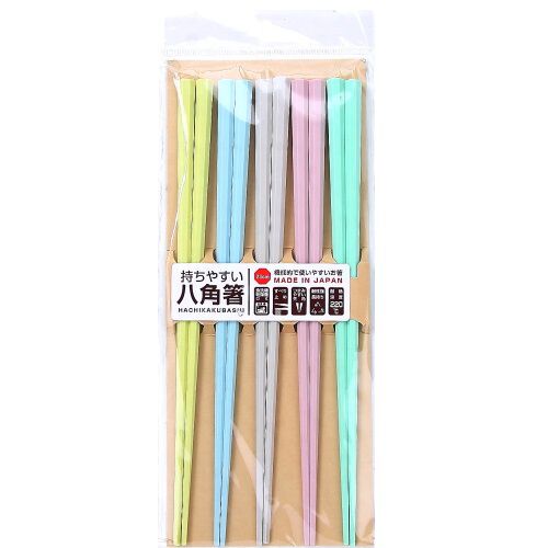 日本製耐熱八角筷 粉彩色 耐熱220℃ 防滑 可洗碗機 23cm|耐熱八角箸パステル