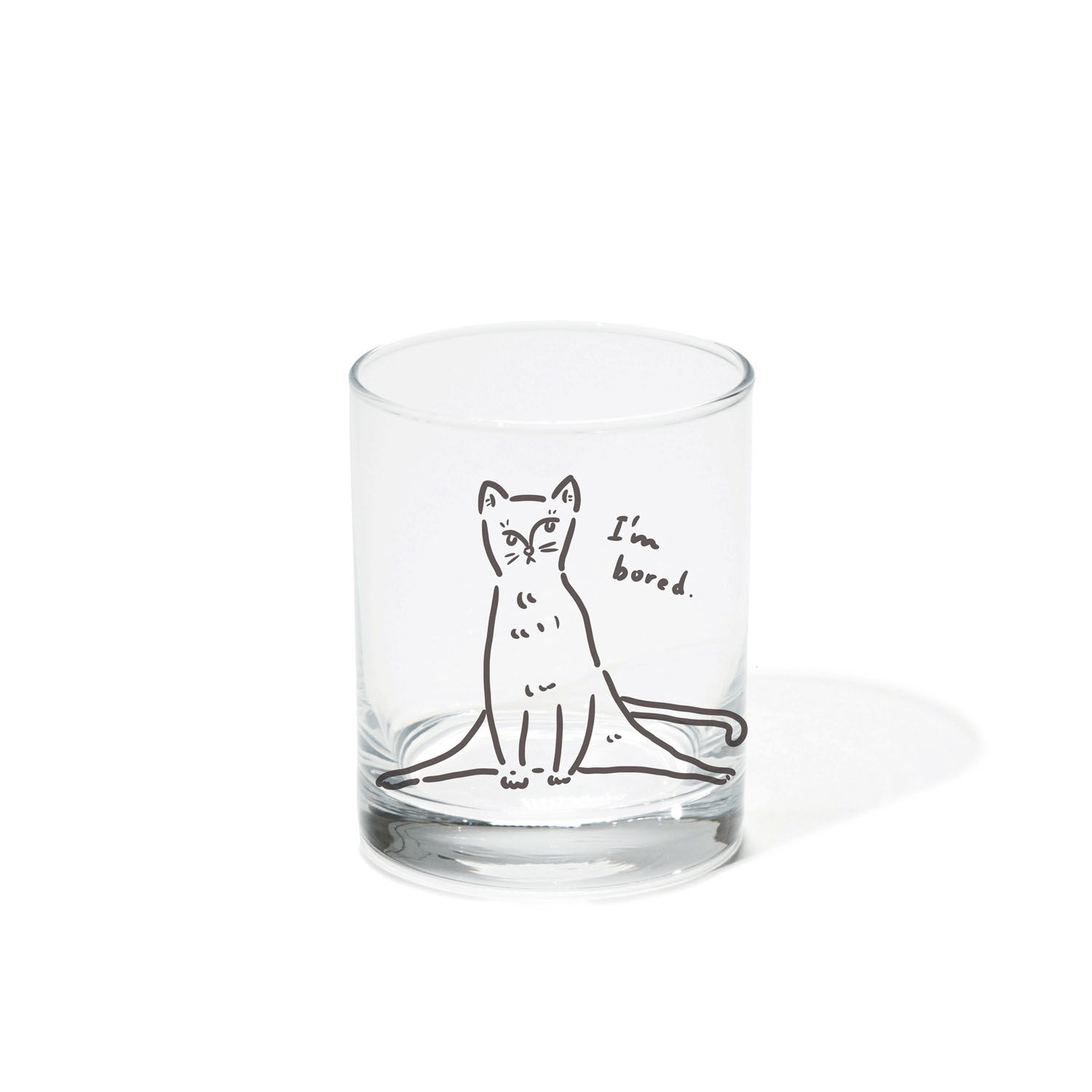 慵懶貓咪玻璃杯 3CAT 三款表情 可微波可洗碗機 日本製|アンニュイグラス 3CAT